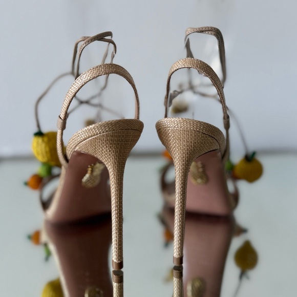 New Aquazzura Citrus Punch Sandals 105mm 35 $1,150 - Picture 9 of 13